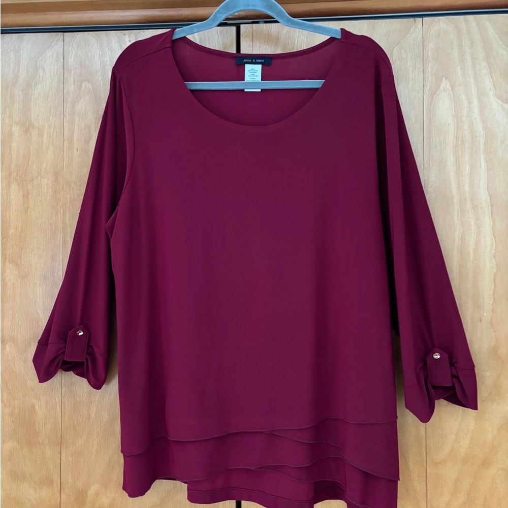 Chic Maroon Women's Blouse